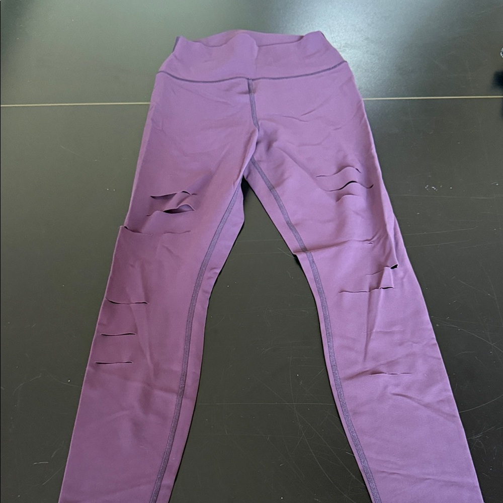 ALO Yoga Kids Leggings in Deep Purple